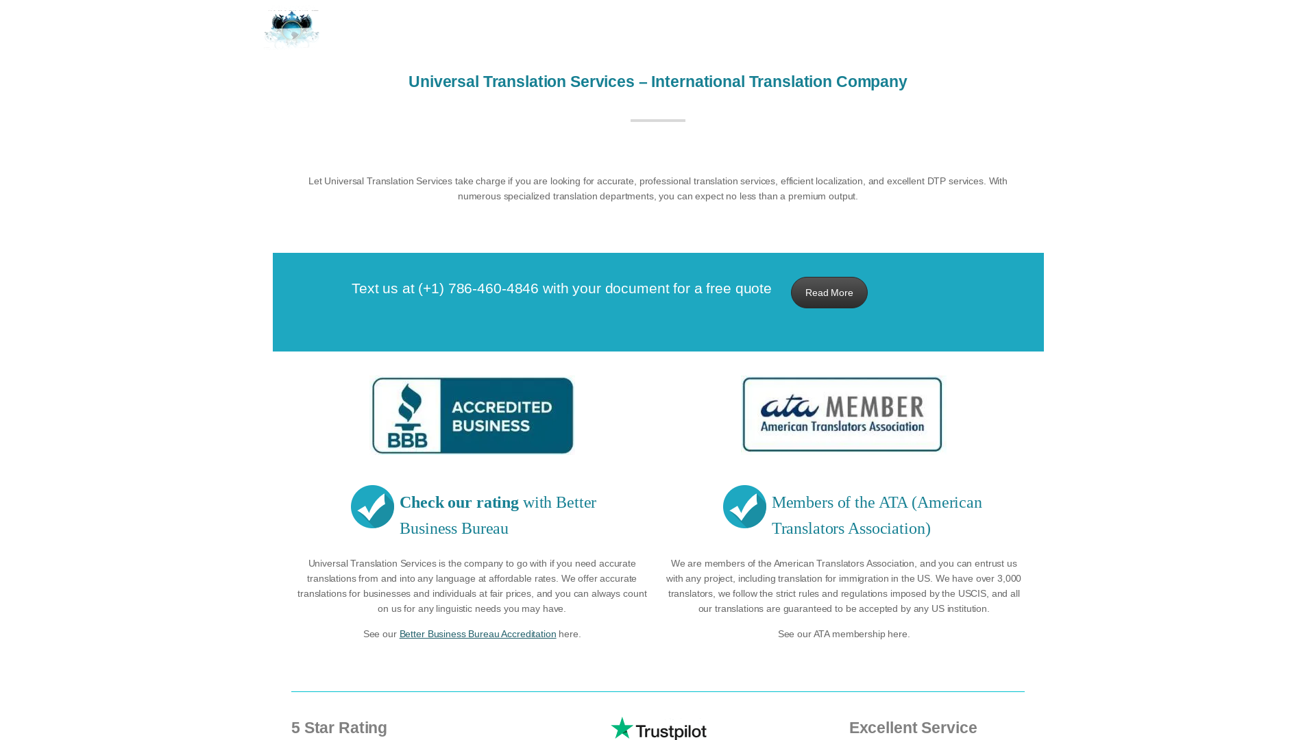 Universal Translation Services